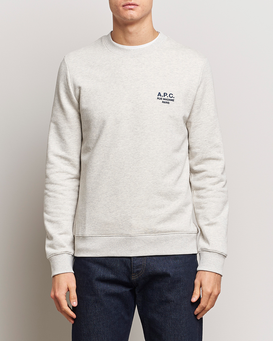 Herre | | A.P.C. | Rider Sweatshirt Heather Grey