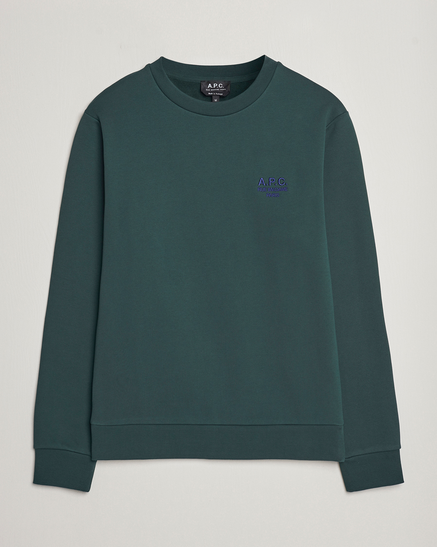 Herre | Gensere | A.P.C. | Rider Sweatshirt Pine Green