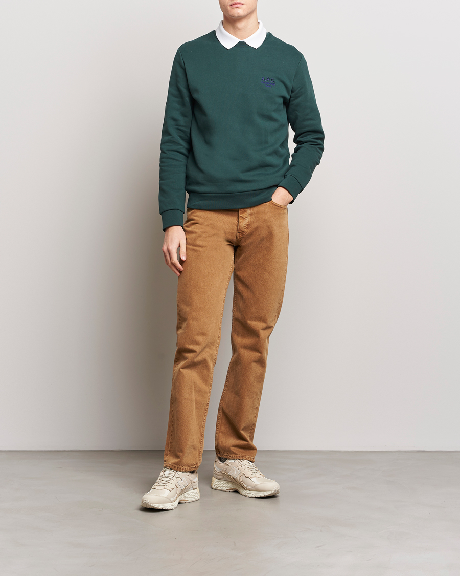 Herre | Gensere | A.P.C. | Rider Sweatshirt Pine Green