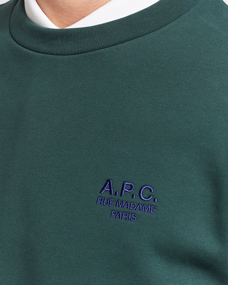 Herre | Gensere | A.P.C. | Rider Sweatshirt Pine Green