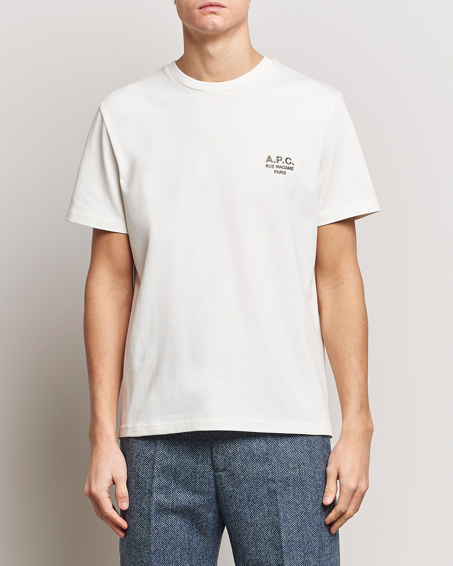 Herre | Kortermede t-shirts | A.P.C. | Raymond T-Shirt Chalk