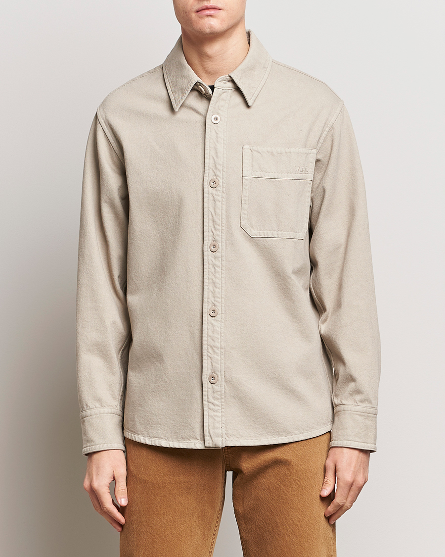 Herr |  | A.P.C. | Basile Denim Overshirt Taupe