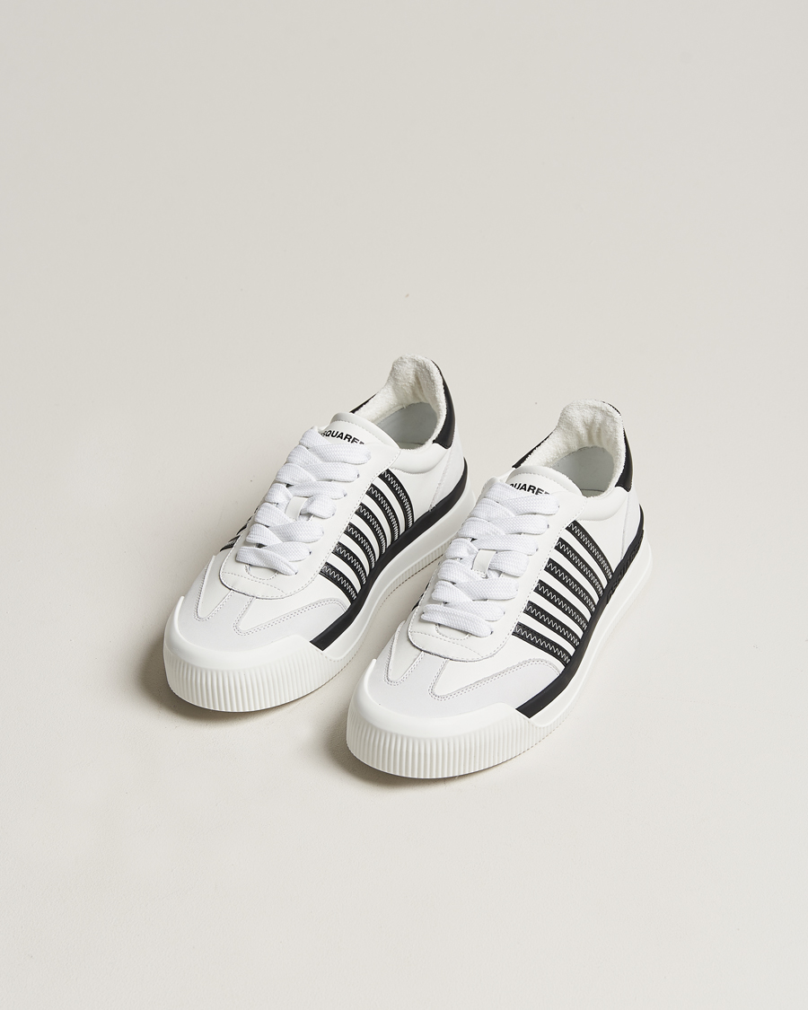 Herre | Hvite sneakers | Dsquared2 | New Jersey Leather Sneaker White