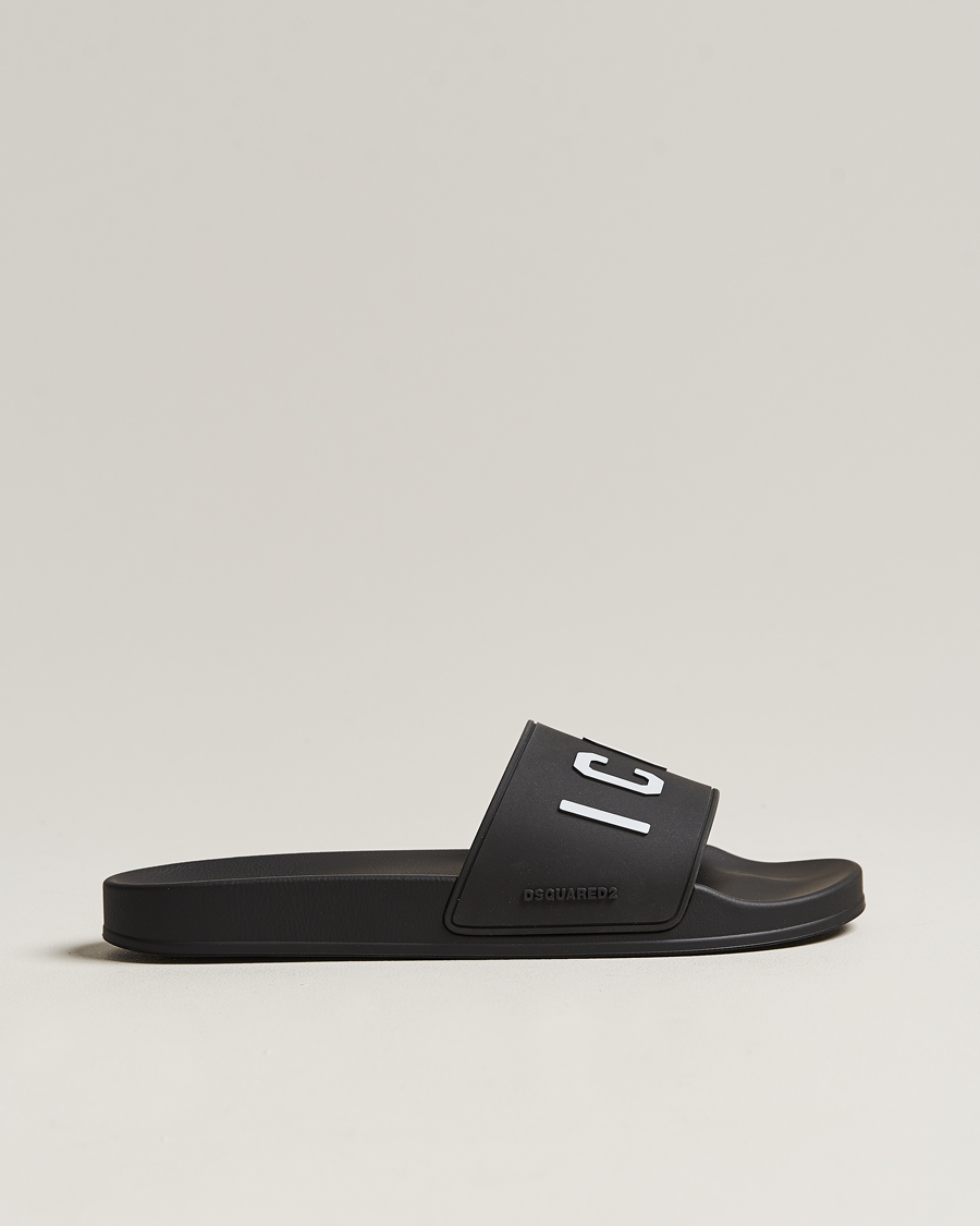 Herre | Dsquared2 Be Icon Slides Black | Dsquared2 | Be Icon Slides Black