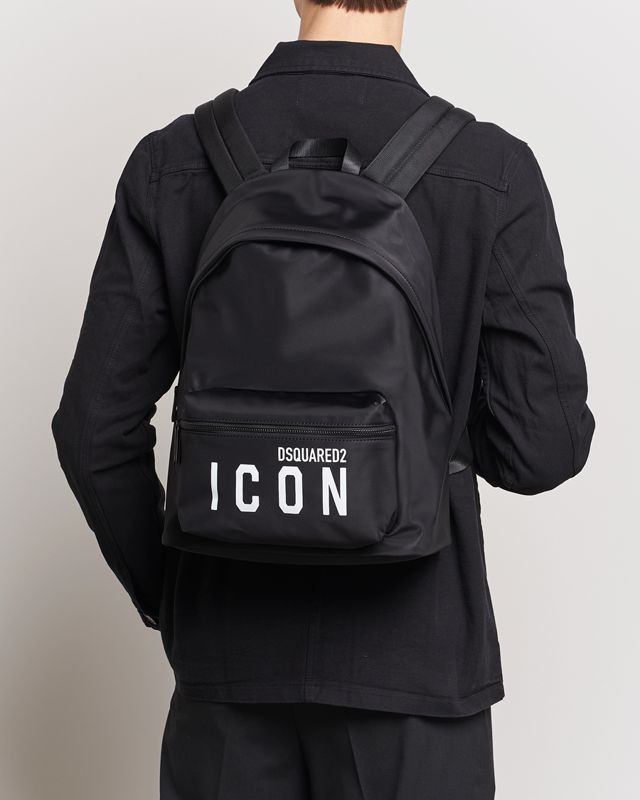 Herre | Assesoarer | Dsquared2 | Be Icon Backpack Black