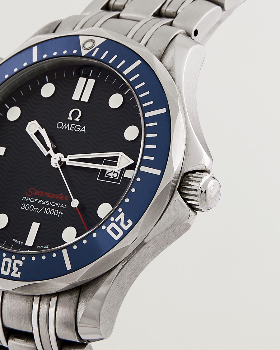 Herre | Omega Pre-Owned Seamaster Diver 300M 2221.80.00 Steel Blue | Omega Pre-Owned | Seamaster Diver 300M 2221.80.00 Steel Blue