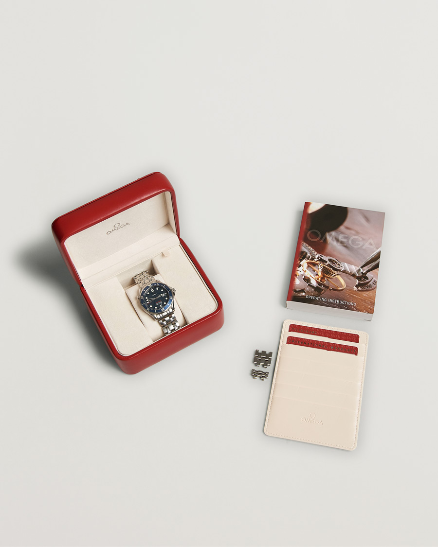 Herre | Omega Pre-Owned Seamaster Diver 300M 2221.80.00 Steel Blue | Omega Pre-Owned | Seamaster Diver 300M 2221.80.00 Steel Blue