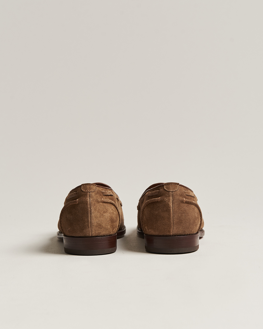 Herre | Ralph Lauren Purple Label Suede Tassel Loafers Dark Brown | Ralph Lauren Purple Label | Suede Tassel Loafers Dark Brown