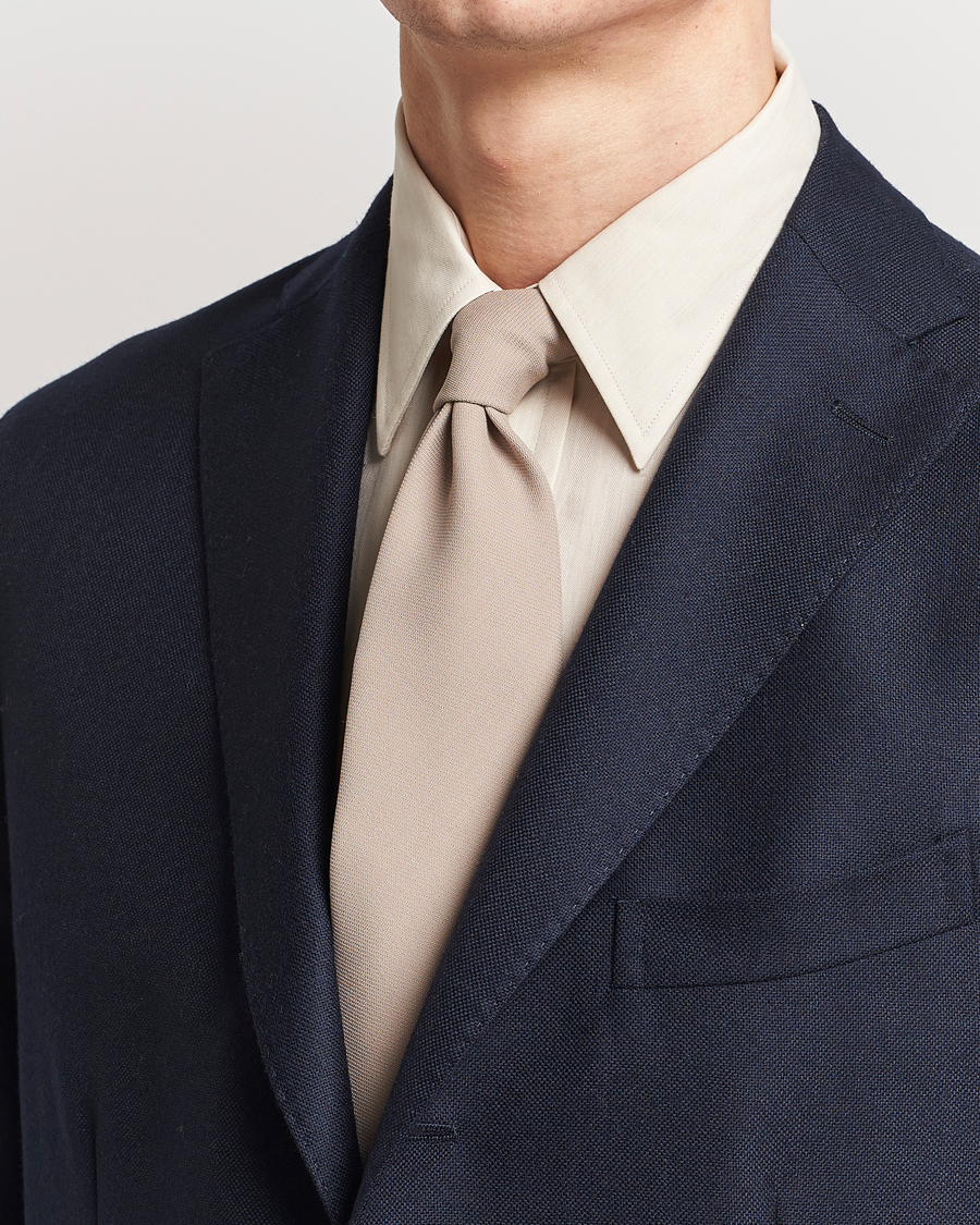 Herre | Ralph Lauren Purple Label Wool Tie Beige | Ralph Lauren Purple Label | Wool Tie Beige