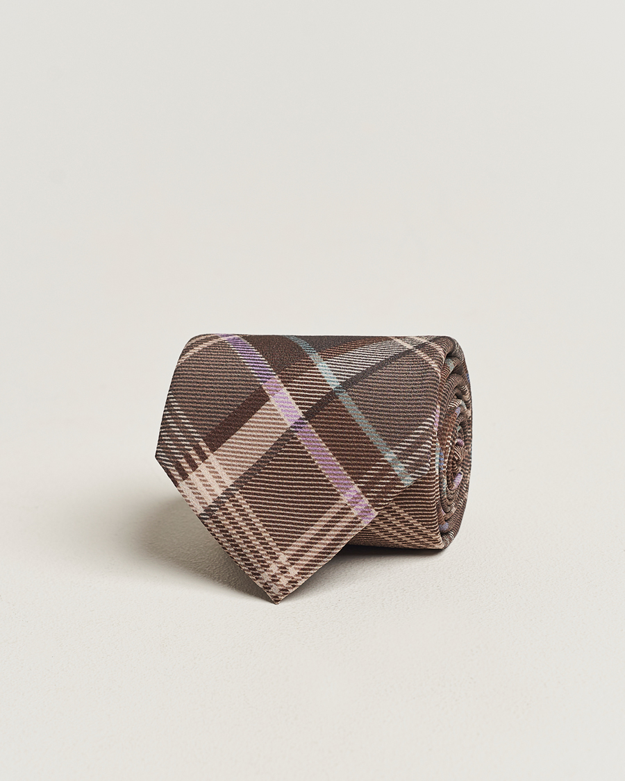 Herre | Ralph Lauren Purple Label Tartan Tie Brown Multi | Ralph Lauren Purple Label | Tartan Tie Brown Multi