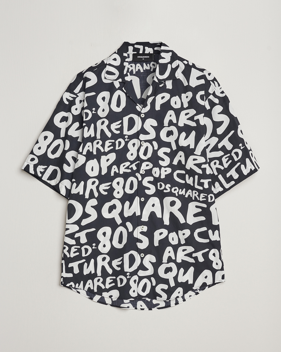 Herre | Skjorter | Dsquared2 | Pop 80's Bowling Shirt Black