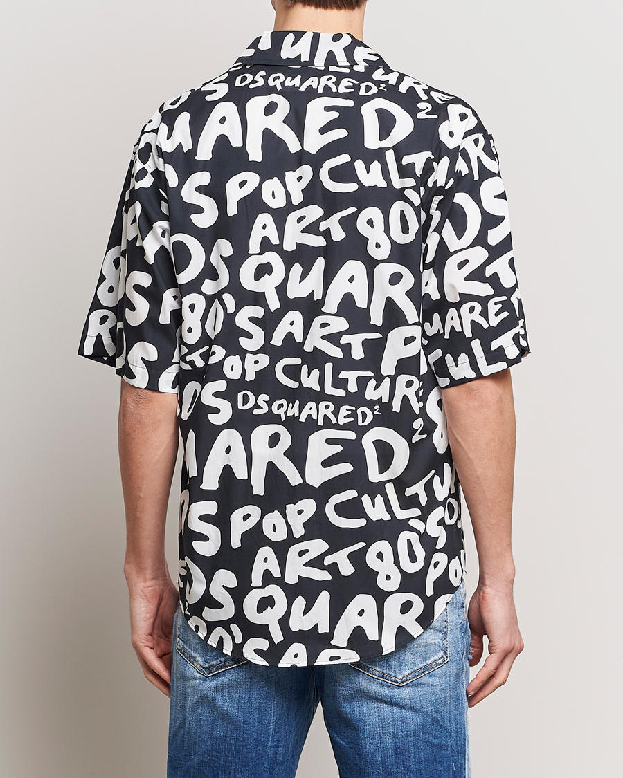 Herre | Skjorter | Dsquared2 | Pop 80's Bowling Shirt Black