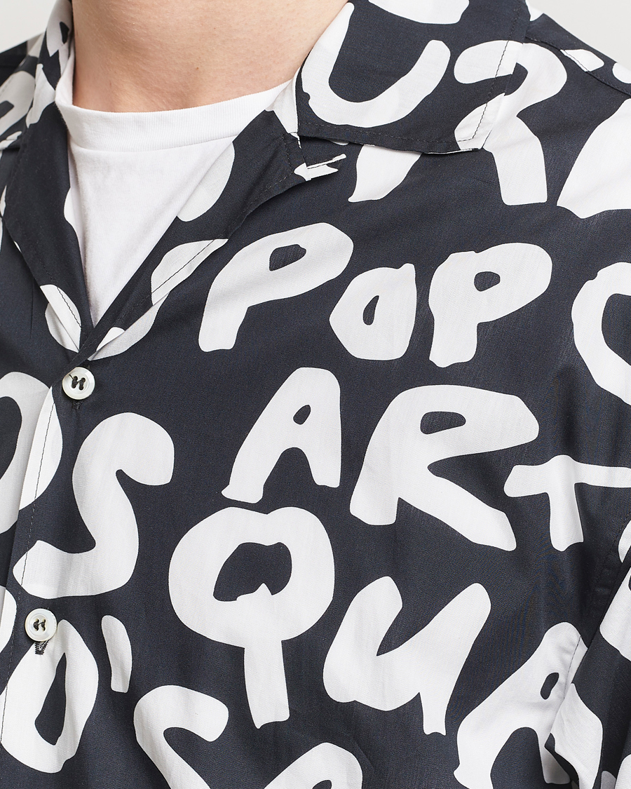 Herre | Skjorter | Dsquared2 | Pop 80's Bowling Shirt Black