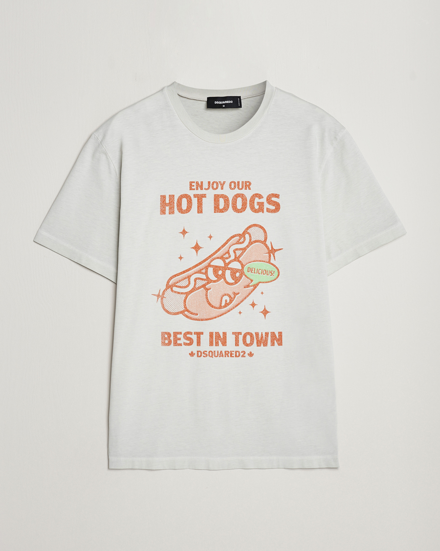 Herre | T-Shirts | Dsquared2 | Regular Fit Logo Crew Neck T-Shirt Mint