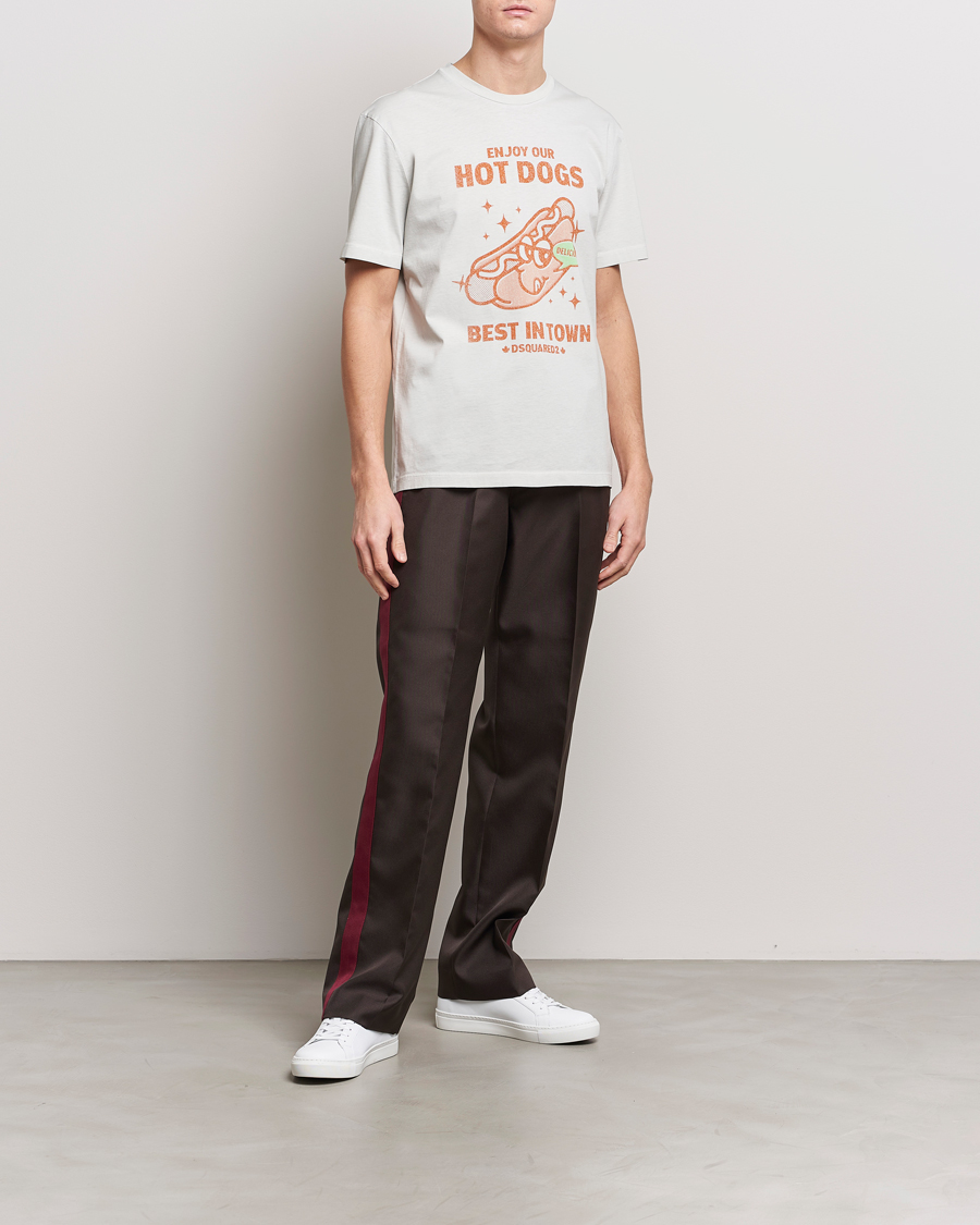 Herre | T-Shirts | Dsquared2 | Regular Fit Logo Crew Neck T-Shirt Mint