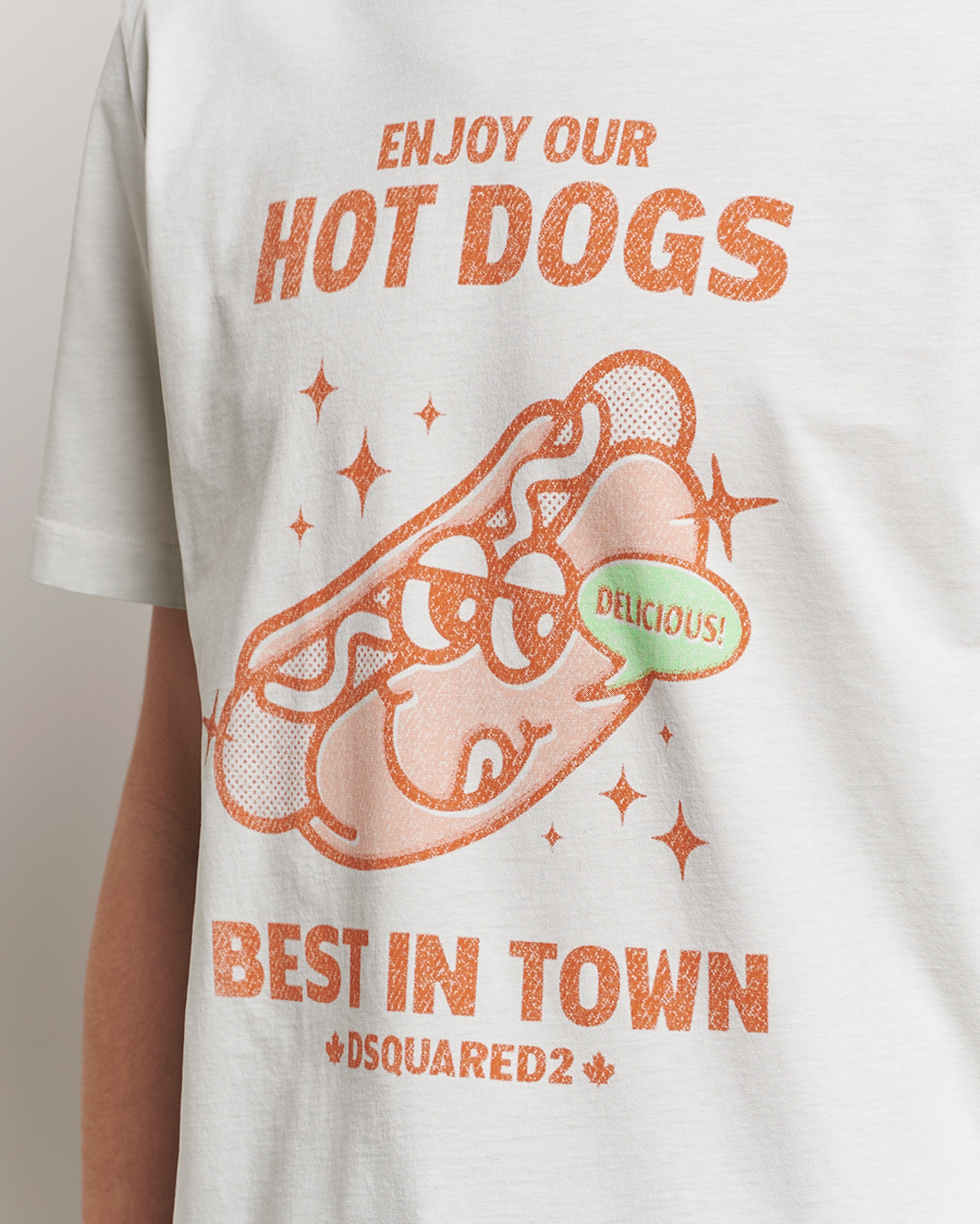 Herre | T-Shirts | Dsquared2 | Regular Fit Logo Crew Neck T-Shirt Mint