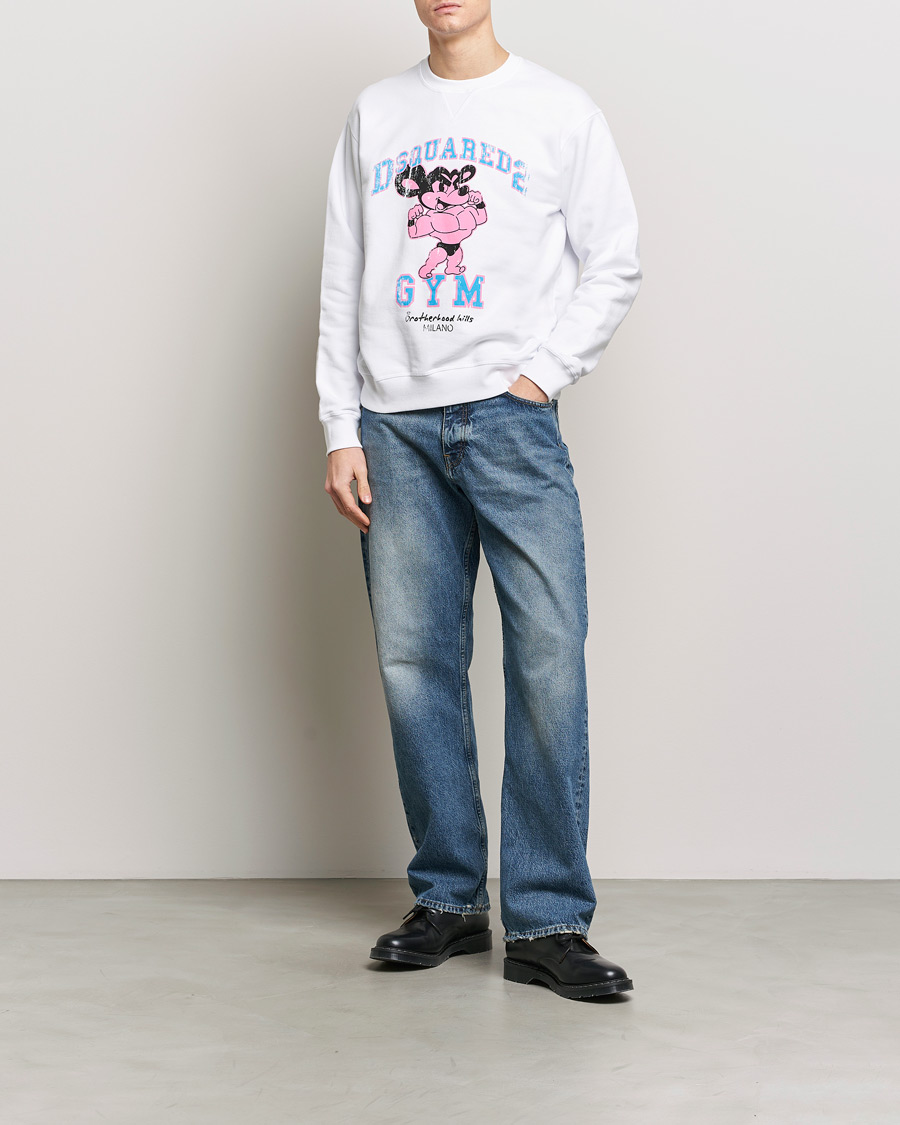 Herre | Gensere | Dsquared2 | Cool Fit Crew Neck Sweatshirt White