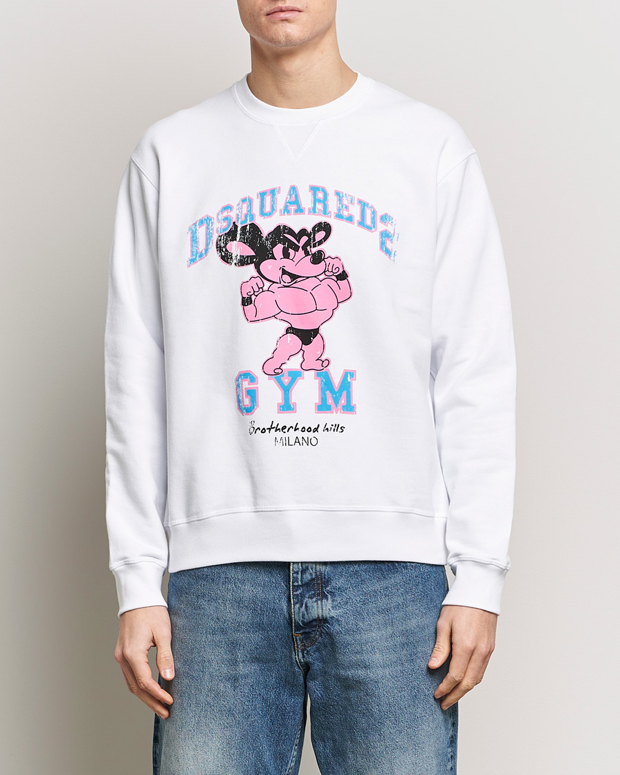 Herre | Sweatshirts | Dsquared2 | Cool Fit Crew Neck Sweatshirt White