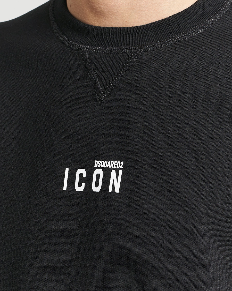 Herre | Gensere | Dsquared2 | Icon Small Logo Crew Neck Sweatshirt Black