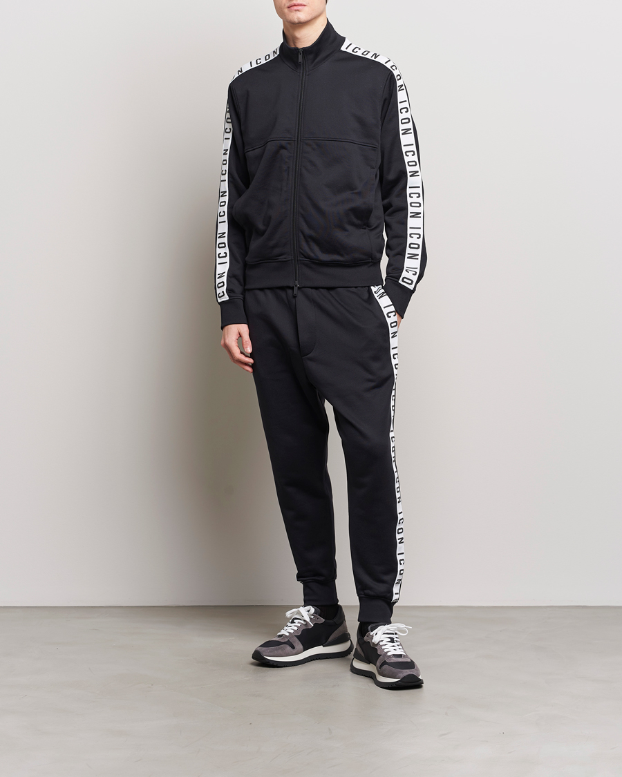 Herre | Gensere | Dsquared2 | Dean Sport Full Zip Track Jacket Black