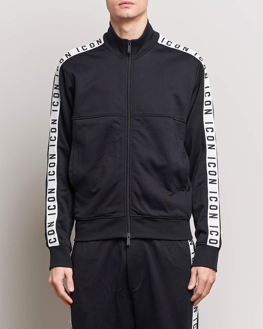 Herre | Klær | Dsquared2 | Dean Sport Full Zip Track Jacket Black