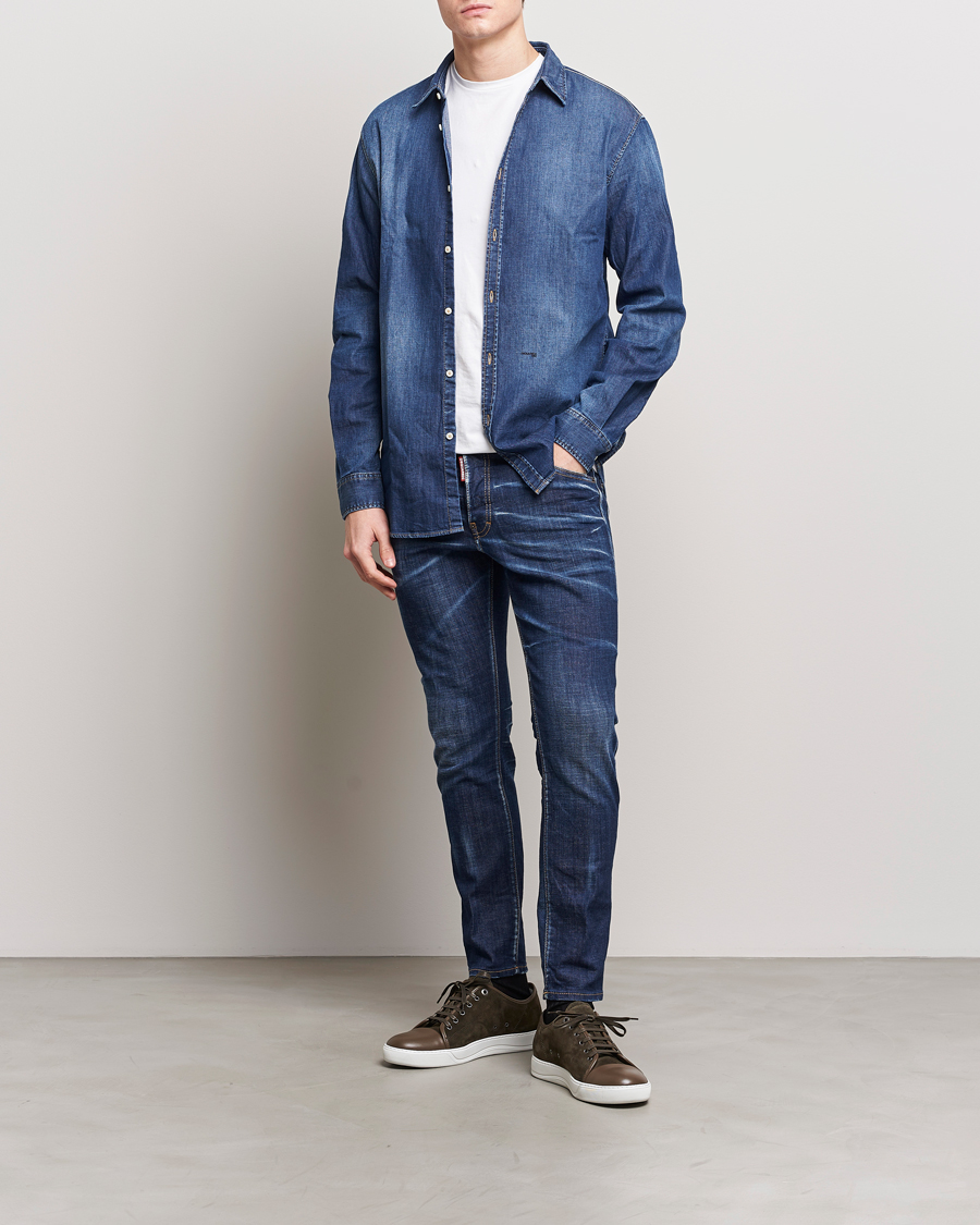 Herre | Jeans | Dsquared2 | Skater Jeans Navy Blue