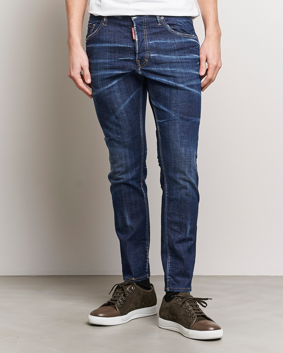 Herre | Blå jeans | Dsquared2 | Skater Jeans Navy Blue