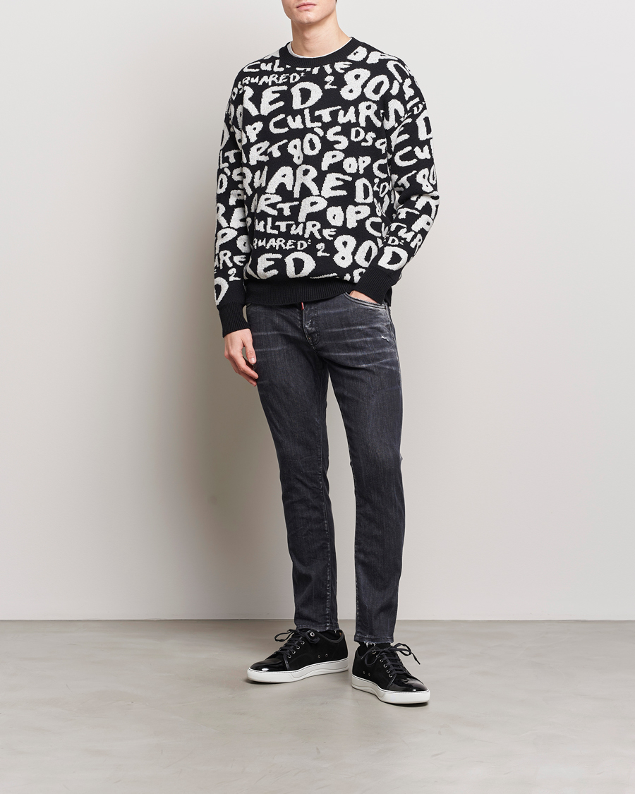 Herre | Jeans | Dsquared2 | Skater Jeans Washed Black