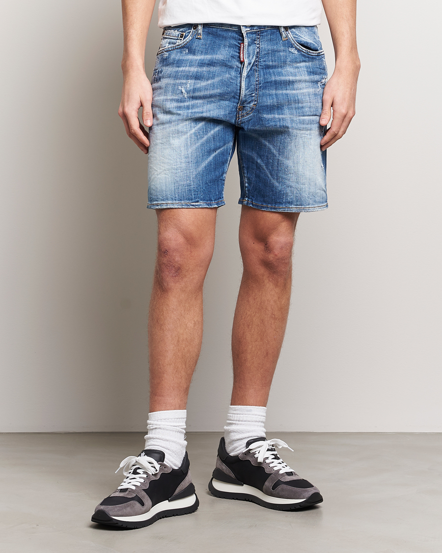Herre | Shorts | Dsquared2 | Marine Denim Shorts Light Blue