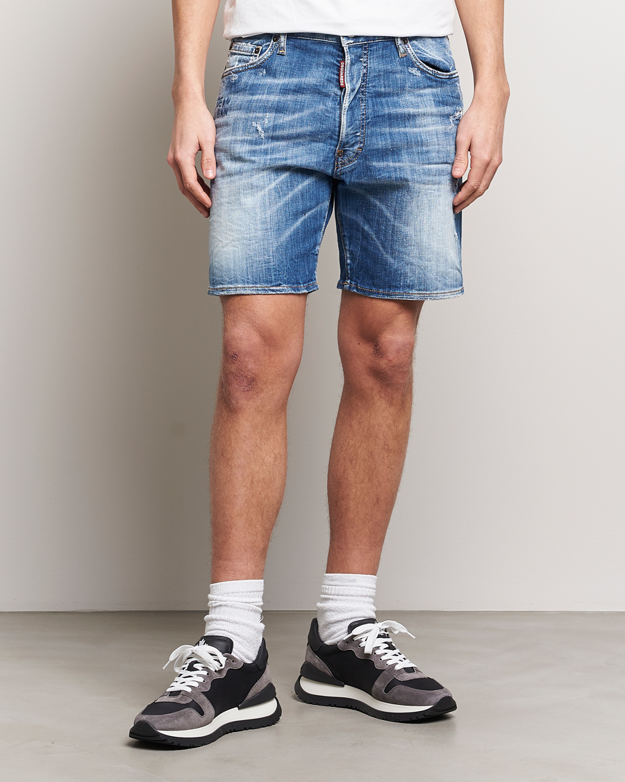 Herre | Klær | Dsquared2 | Marine Denim Shorts Light Blue