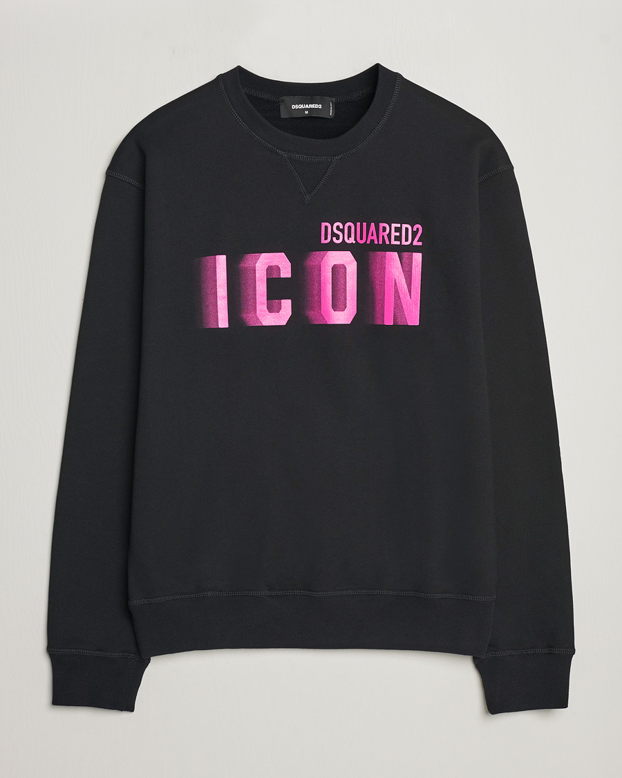 Herre | Gensere | Dsquared2 | Cool Fit Icon Blur Crew Neck Sweatshirt Black