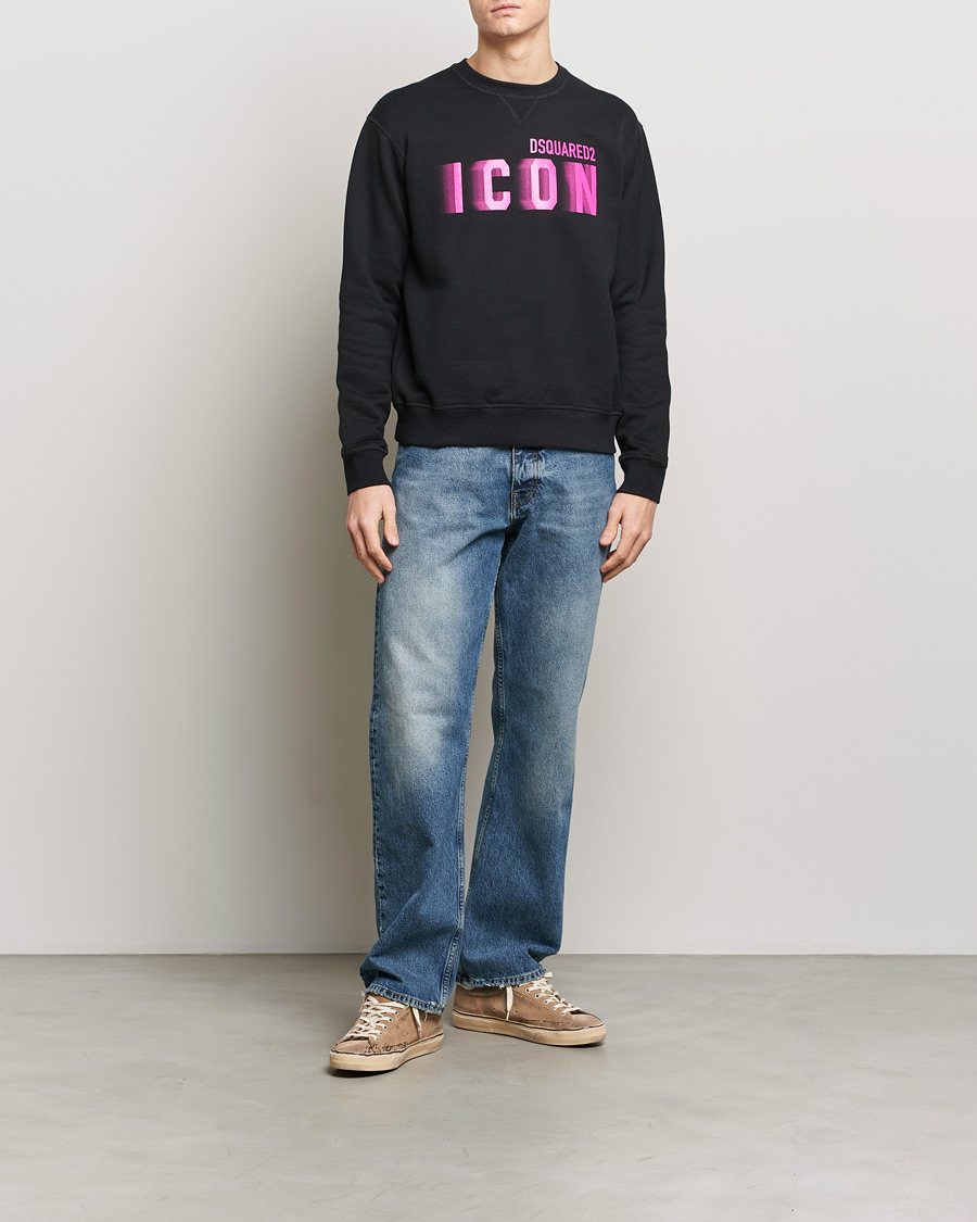 Herre | Gensere | Dsquared2 | Cool Fit Icon Blur Crew Neck Sweatshirt Black