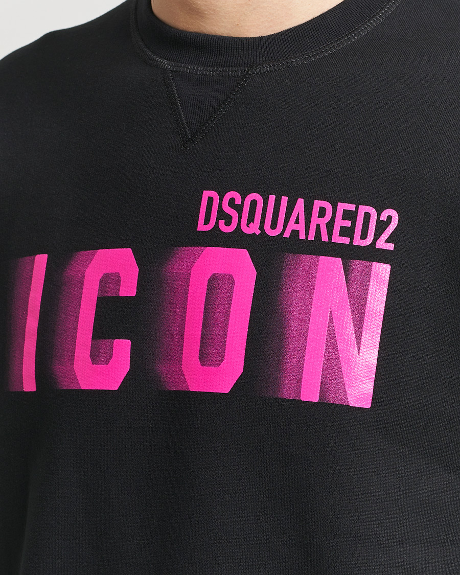 Herre | Gensere | Dsquared2 | Cool Fit Icon Blur Crew Neck Sweatshirt Black