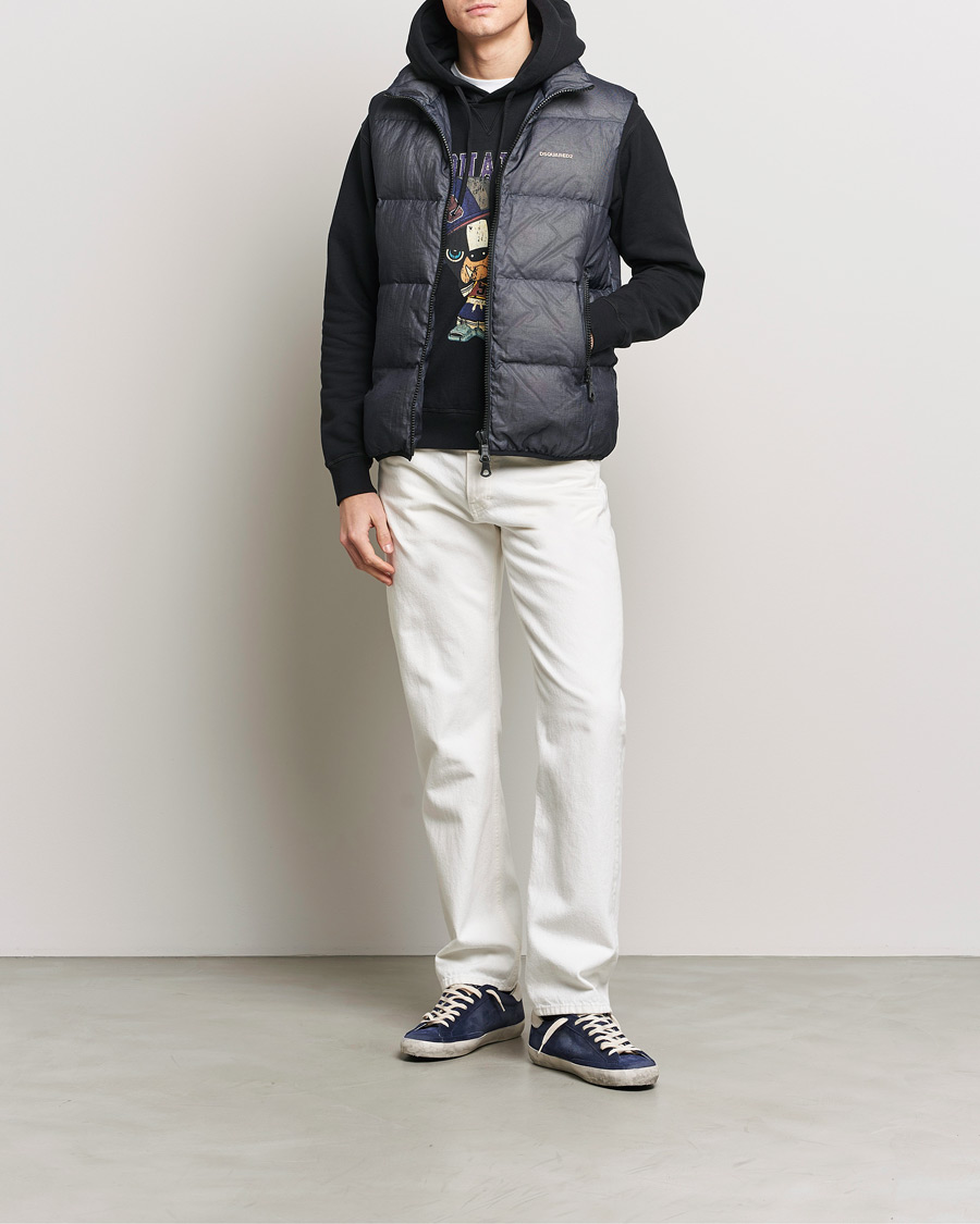 Herre | Jakker | Dsquared2 | 3D Ripstop Puffer Vest Navy