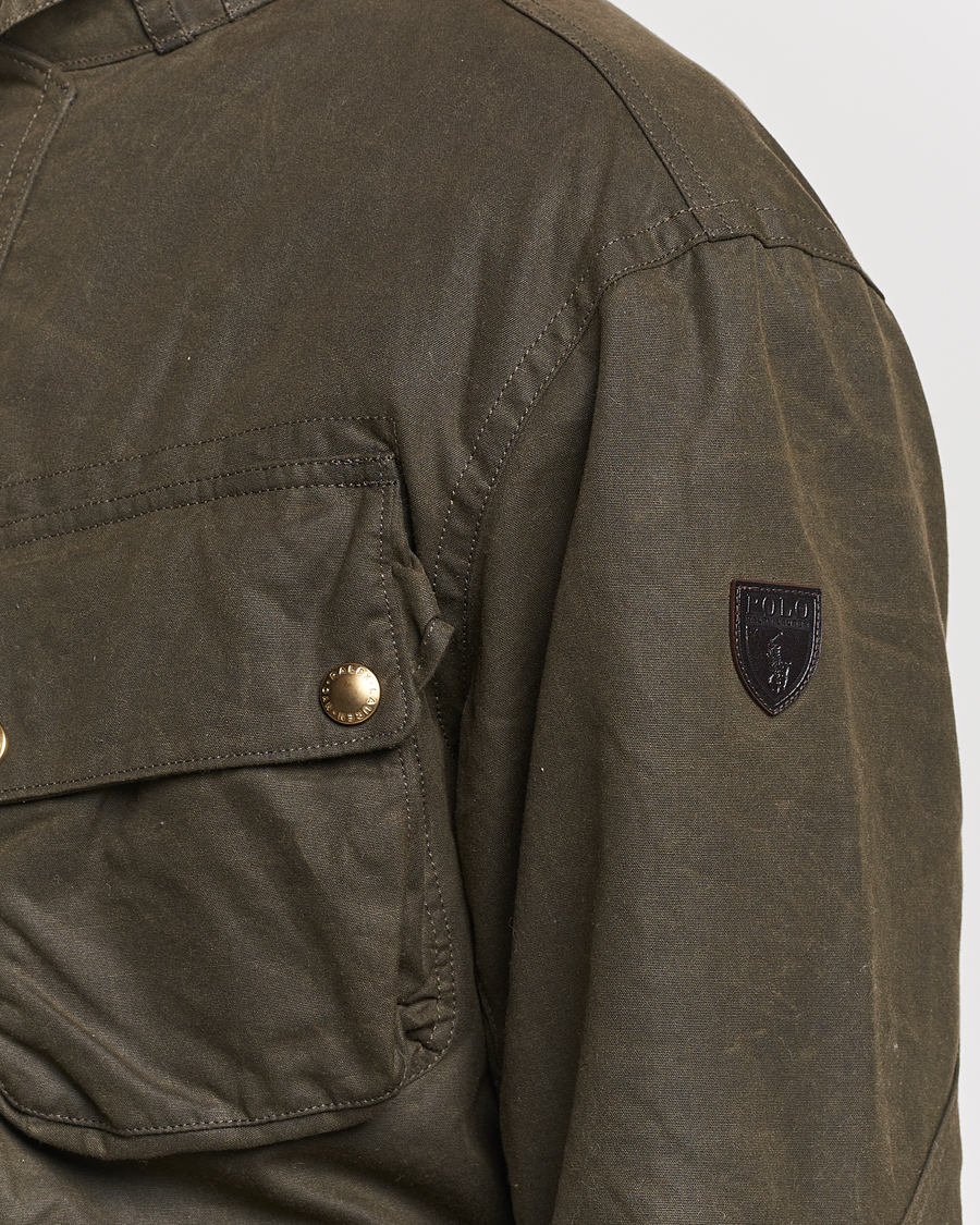 Herre | Jakker | Polo Ralph Lauren | Waxed Field Jacket Oil Cloth Green