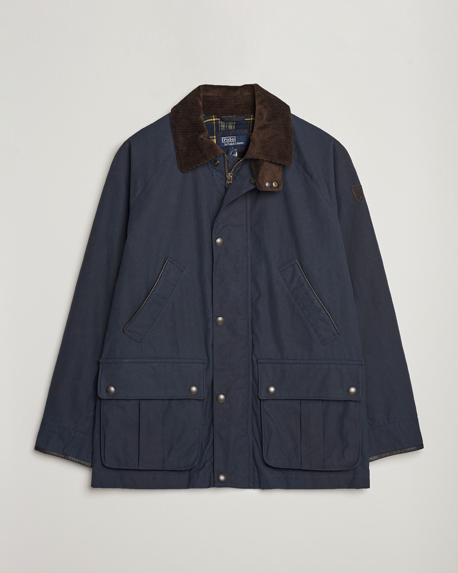 Herre | Jakker | Polo Ralph Lauren | Waxed Cotton Field Jacket Navy