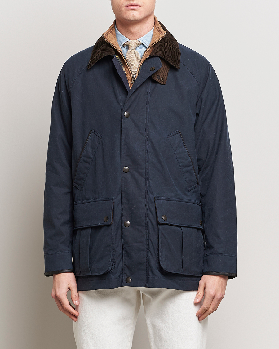 Herre | 20% salg | Polo Ralph Lauren | Waxed Cotton Field Jacket Navy