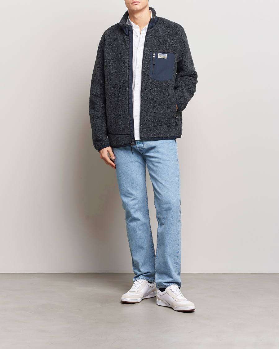 Herre | Jakker | Polo Ralph Lauren | Hi-Pile Fleece Full-Zip Jacket Aviator Navy