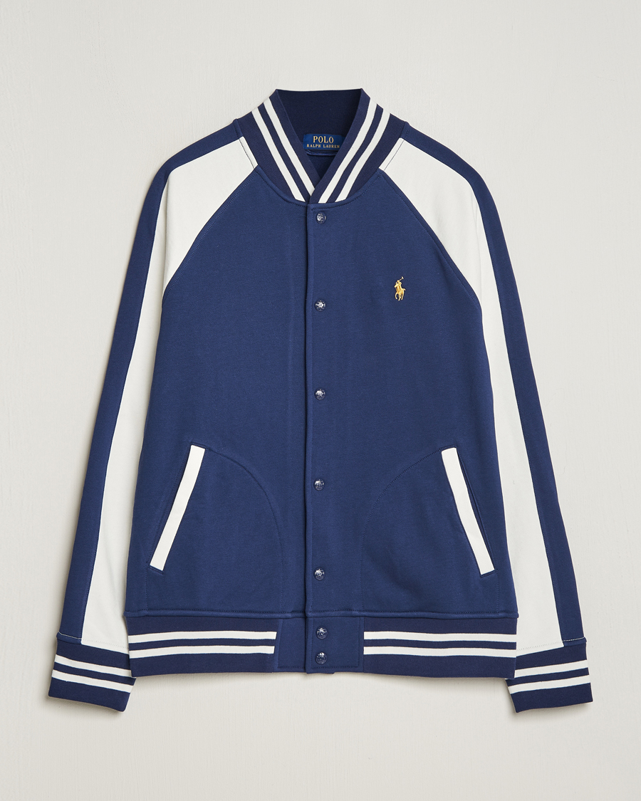 Herre | Jakker | Polo Ralph Lauren | Lunar New Year Fleece Bomber Jacket Dark Cobalt/Nevis