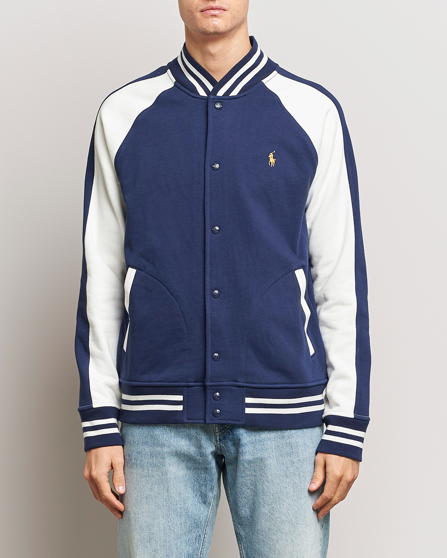 Herre | 20% salg | Polo Ralph Lauren | Lunar New Year Fleece Bomber Jacket Dark Cobalt/Nevis