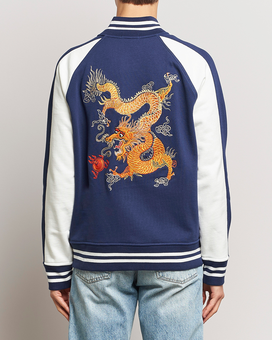Herre | Jakker | Polo Ralph Lauren | Lunar New Year Fleece Bomber Jacket Dark Cobalt/Nevis