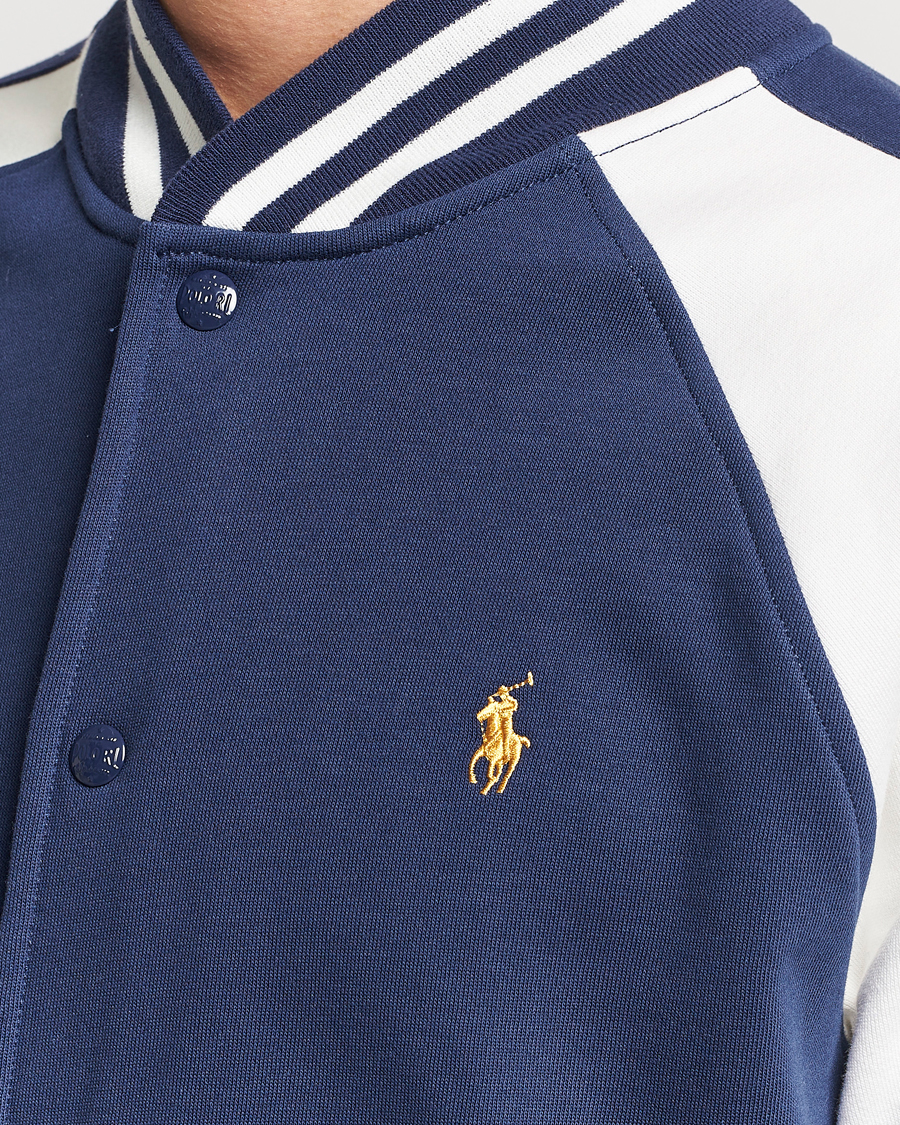 Herre | Jakker | Polo Ralph Lauren | Lunar New Year Fleece Bomber Jacket Dark Cobalt/Nevis