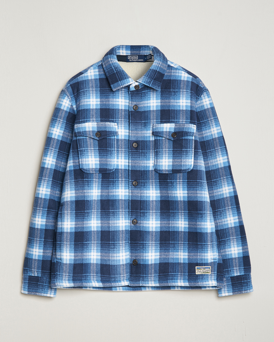 Herre | Jakker | Polo Ralph Lauren | Magic Fleece Outdoor Shirt Jacket Ombre Blue