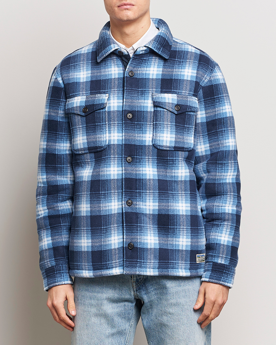 Herre | Klassiske jakker | Polo Ralph Lauren | Magic Fleece Outdoor Shirt Jacket Ombre Blue