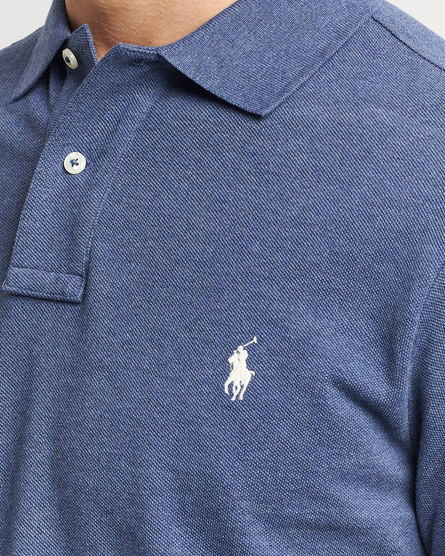 Herre | Gensere | Polo Ralph Lauren | Custom Slim Fit Long Sleeve Polo Navy Heather