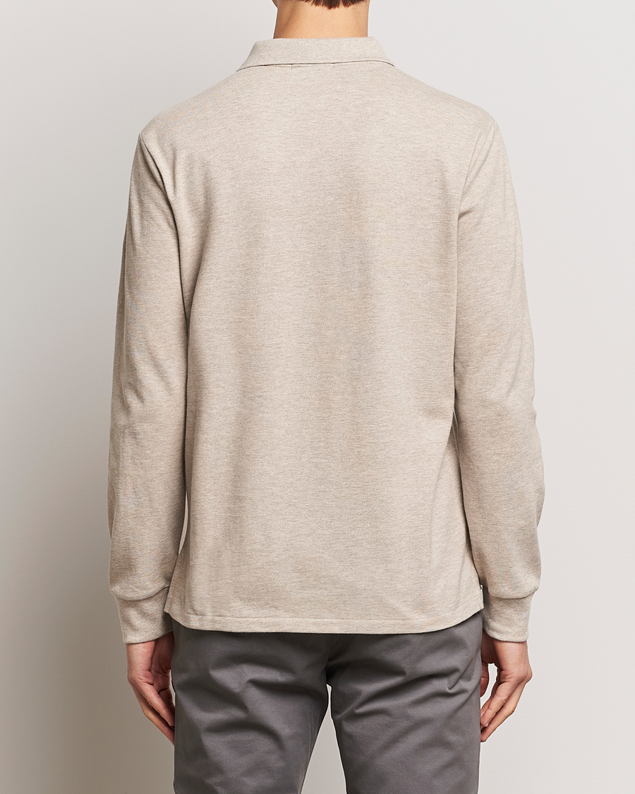 Herre | Gensere | Polo Ralph Lauren | Custom Slim Fit Long Sleeve Polo Beige Heather