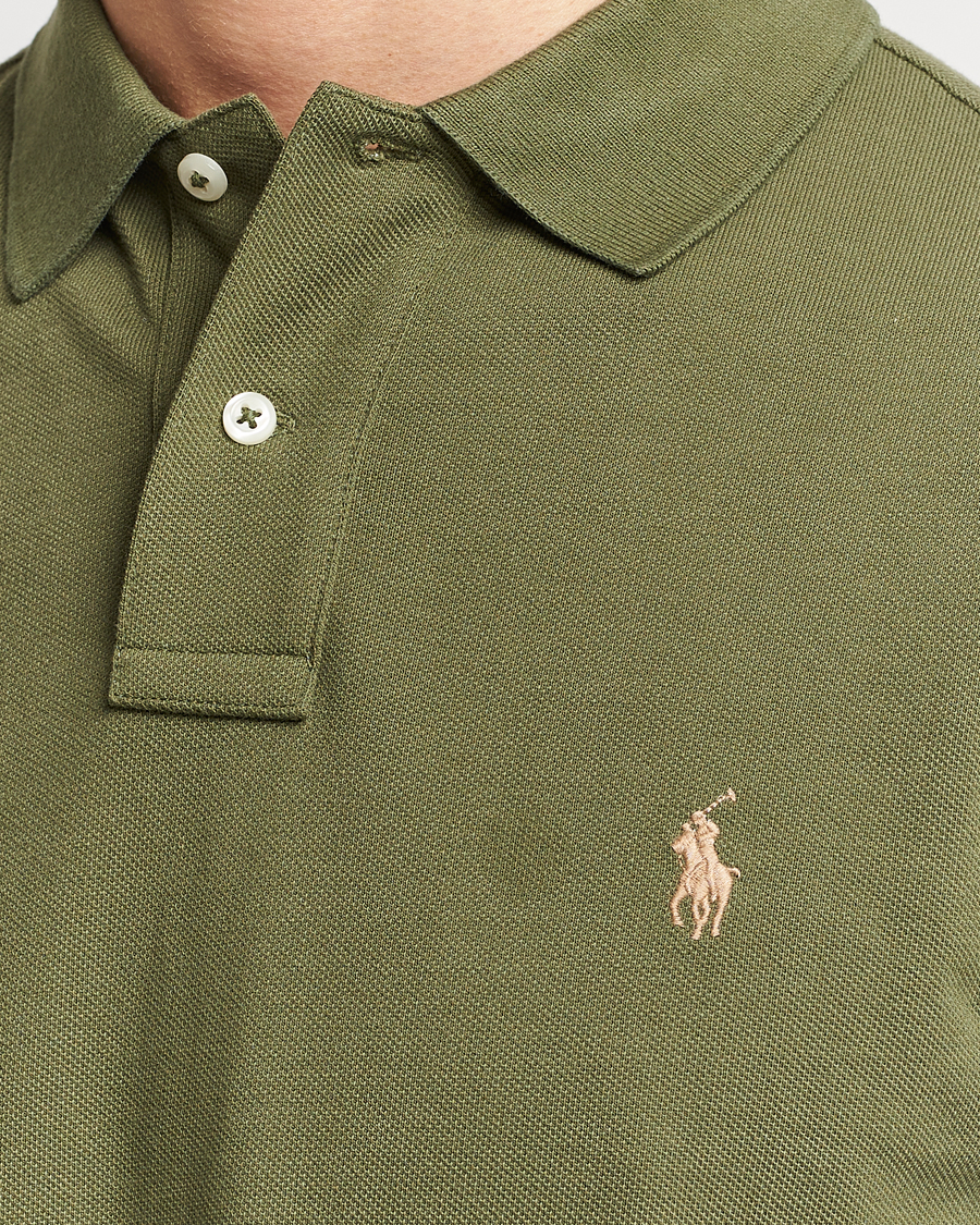 Herre | Gensere | Polo Ralph Lauren | Slim Fit Long Sleeve Polo Dark Sage