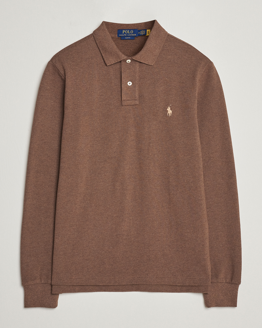 Herre | Gensere | Polo Ralph Lauren | Slim Fit Long Sleeve Polo Cedar Heather