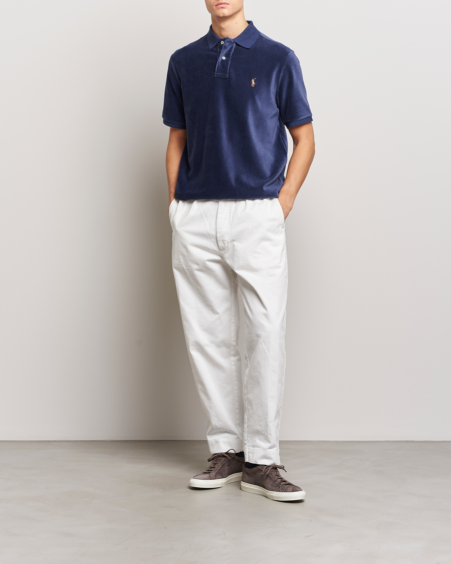 Herre | Pikéer | Polo Ralph Lauren | Corduroy Polo Newport Navy