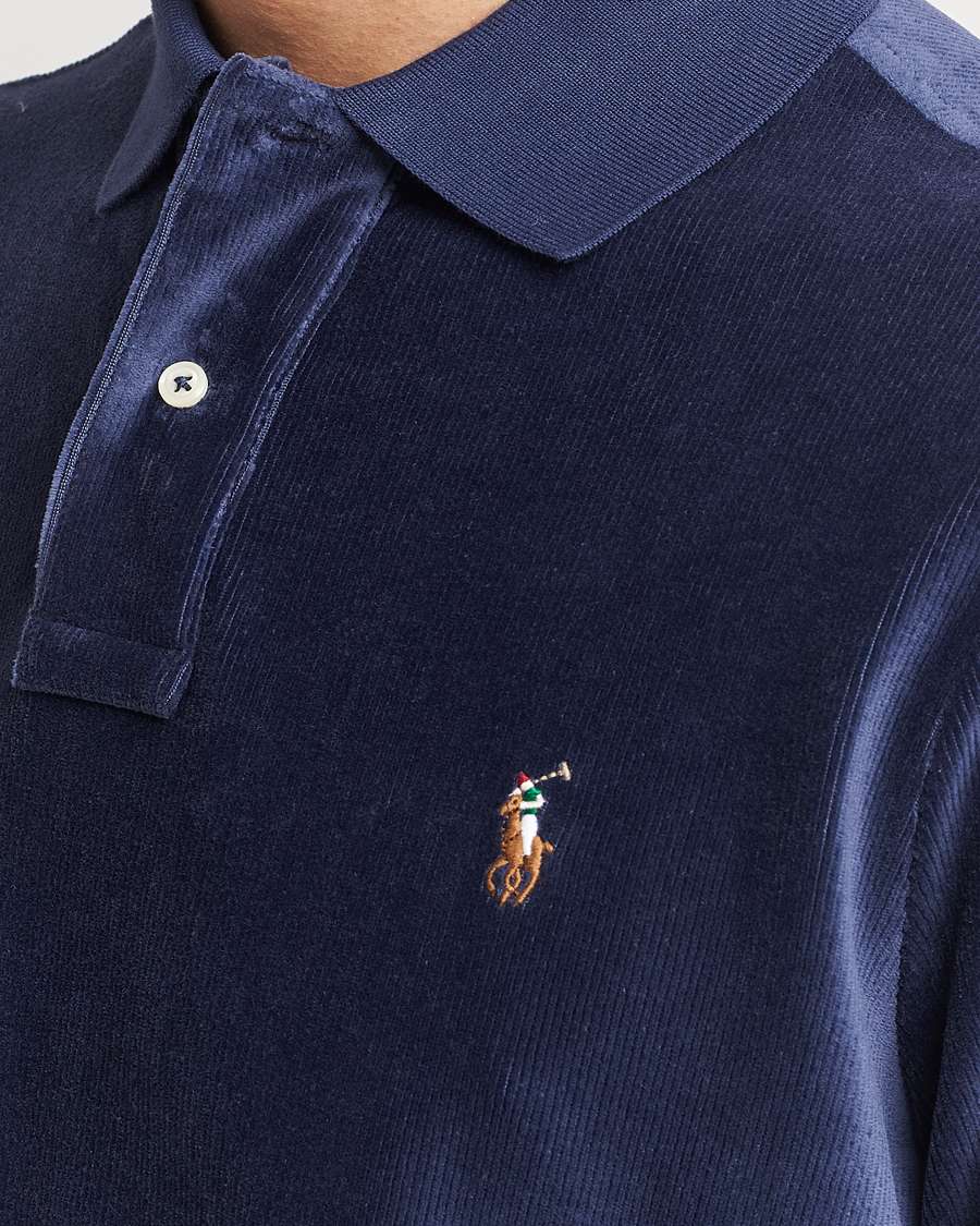 Herre | Pikéer | Polo Ralph Lauren | Corduroy Polo Newport Navy
